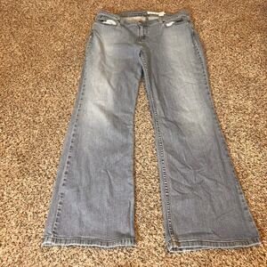 DKNY Soho Flare Leg Jeans Women's Size‎ 16S Blue Denim Casual